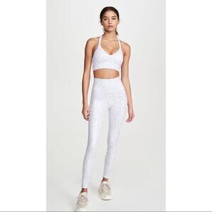 Good American Essentials High Waist Leopard Foil Legging